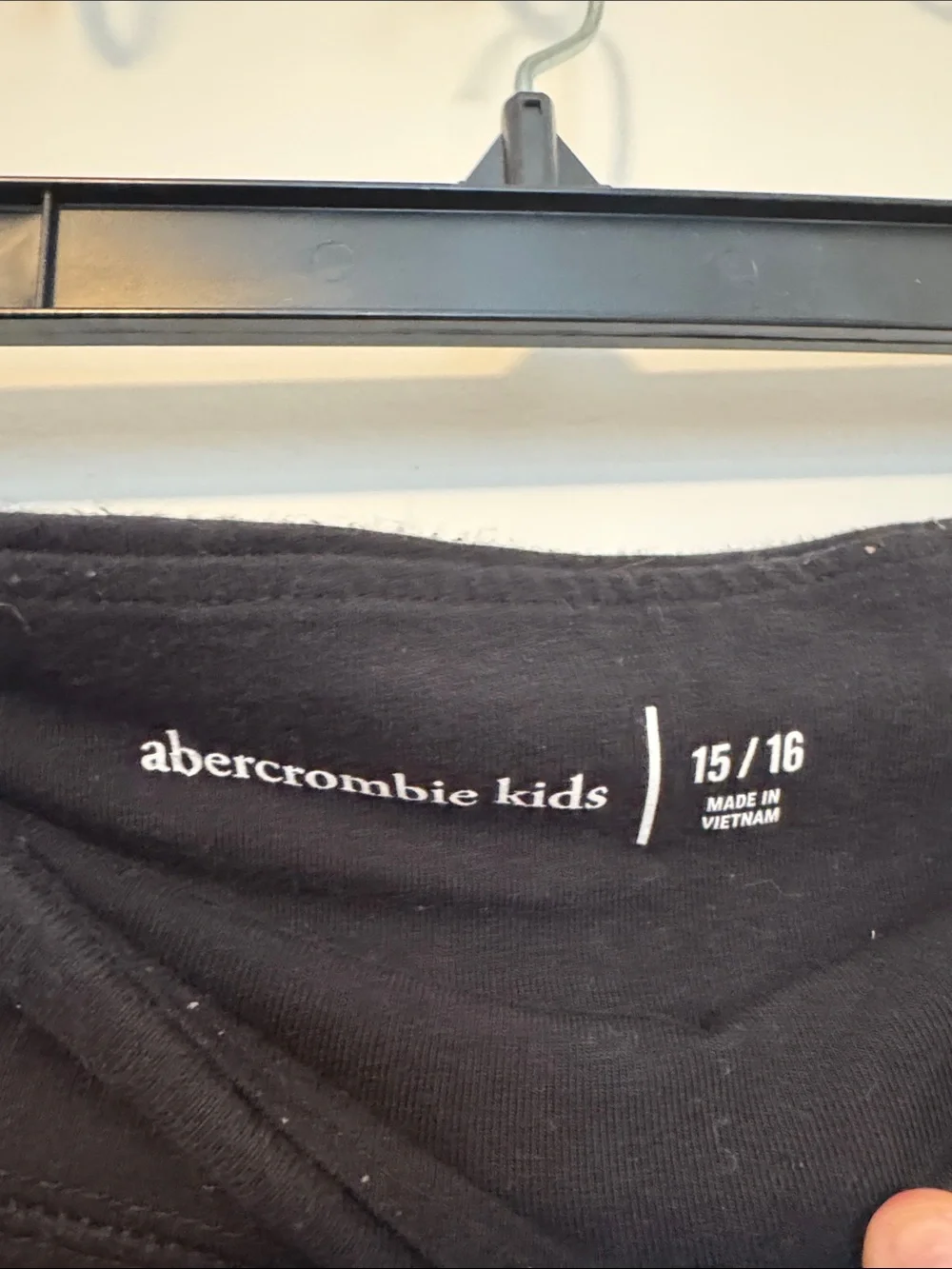abercrombie kids Black Stretch Bike Shorts